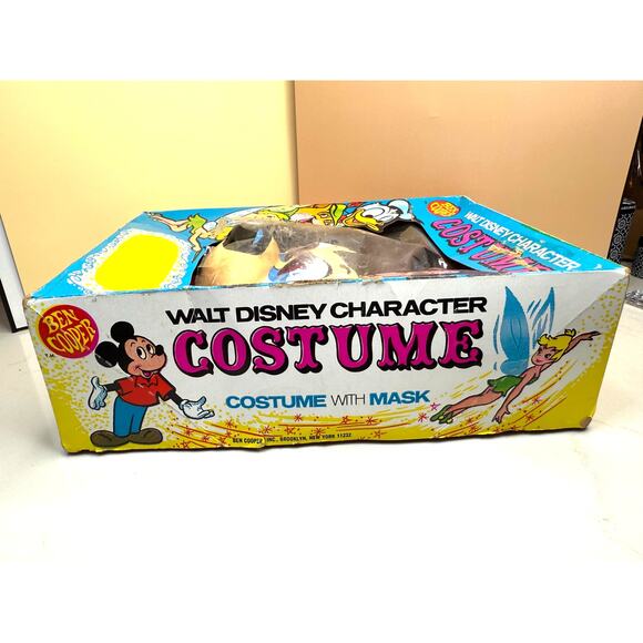 1972 Ben Cooper Mickey Mouse Halloween Costume & Plastic Mask Original Box M8-10 - Picture 5 of 12